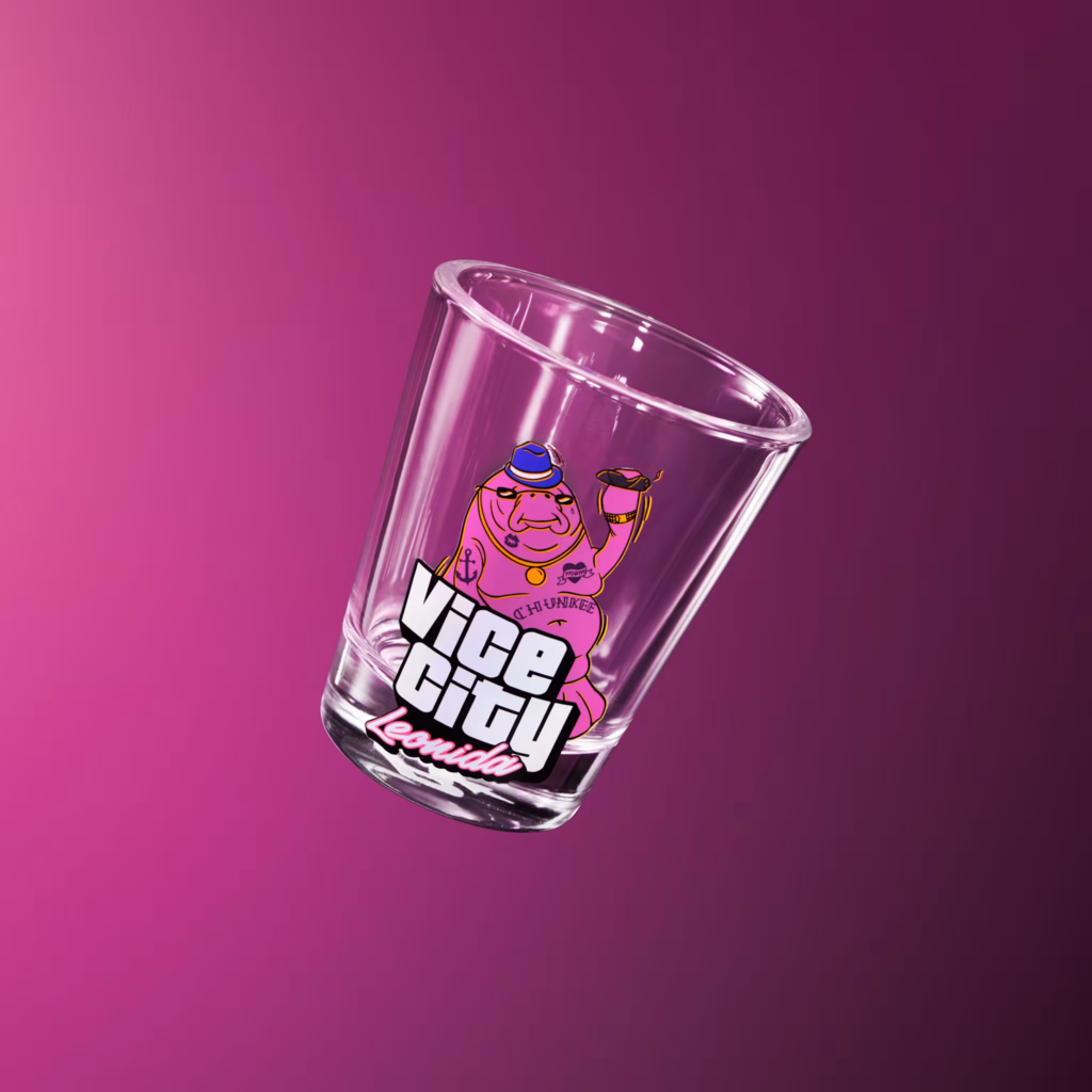 gta 6 Chunkee the Manatee Shot Glass 