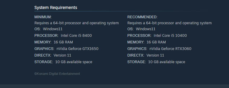 Castlevania Belmont's Curse system requirements